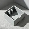Caixa de Borra de Café e Suporte para Compactador Dois em Um de Silicone, Caixa de Impacto Silenciosa para Alavanca de Espresso, Tapete de Silicone para Compactador