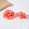 Fabricante Flor Artificial Cabeza DIY Accesorios Flor Seda Material Tocado Fondo Boda Pared Flores Arreglo Floral Props
