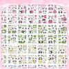 100 adesivos de animais de estimação não repetitivos, desenhos animados, menina fofa, faça você mesmo, adesivos de conta de mão, material decorativo, estilo japonês e coreano