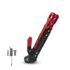 Soporte Lateral Ajustable de Aleación de Aluminio CNC Modificado para Motocicleta Soporte de Pie Universal para Motocicleta Vehículo Eléctrico