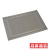Individual Tejido Teslin Europeo Aislamiento Pvc Mantel Individual a Cuadros Doble Marco Individual Occidental Posavasos Lavable Mantel Individual para Tazón