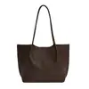 Bolsa Tote Simples Transfronteiriça para Comutação para Mulheres Outono 2025 Nova Tendência Grande Capacidade Moda Casual Bolsa de Ombro/Axila