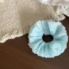 Scrunchie Plissado de Alta Qualidade para Crianças, Novo Estilo de Primavera, Prendedor de Cabelo Elástico