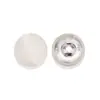Botones cubiertos de tela cosidos a mano con base de aluminio satinado de seda para abrigos de lana, gabardinas y trajes, botones versátiles cosidos a mano