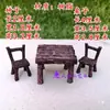 Accesorios para Rocallas, Piedra Absorbente de Agua, Adornos para Bonsái, Micro Paisaje, Decoración de Musgo para Suculentas, Mesa Miniatura, Silla, Botella de Vino, Café