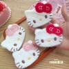 Lindo Felpa Moño Gato Gatito Flequillo Velcro Dulce Niña Frente Lateral Parche para el Cabello Niños