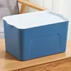 Caja de Almacenamiento Engrosada Cajón Grande Caja Organizadora Caja de Almacenamiento de Plástico a Prueba de Polvo con Tapa para Ropa Armario Caja de Almacenamiento para Artículos Varios