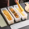 Caja de Almacenamiento para Fideos, Grado Alimenticio, Gran Capacidad, Contenedor de Almacenamiento para Fideos Secos Multi-Grano, Caja de Conservación para Verduras y Cebolletas Enteras de Cocina