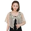 Vestido Combinando Estilo Verão 2025 Vestido de Noite Camisa de Renda Fina Xale Bordado Plus Size Agasalho Feminino