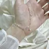 Pulsera de Cuentas Corazón de Melocotón de Doble Capa para Niñas, Moda de Alta Gama, Diseño de Nicho Estilo Ins, Accesorio de Mano Dulce y Elegante