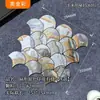 Pegatinas de Pared de Mosaico con Patrón de Abanico Sencillo con Juntas, Paneles Autoadhesivos de Metal Aluminio Plástico para Entrada, Sala de Estar y Pared de Fondo de TV