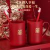 Taza para Cepillo de Dientes de Boda I9Ek Taza para Enjuague Bucal de Pareja Dote de Boda Par de Tazas para Dientes Set de Cepillos de Dientes Chanclas Toalla