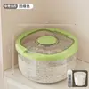 Cubo de arroz para uso doméstico, a prueba de insectos, a prueba de humedad, sellado, recipiente de almacenamiento de harina de grado alimenticio, cubo para comida de gato y perro, cubo de almacenamiento de granos de 15 kg, contenedor de arroz