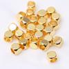Joyería DIY Hecho a Mano Accesorios con Cuentas 14K Paquete Color Oro Conservación Cuatro Cuentas Cuadradas Superficie con Cuentas Sólido Cuentas Sueltas