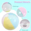 Anillos Inflables para Nadar de Color Macarrón de Stock Listo del Fabricante, Pelotas de Playa Inflables de Color Caramelo, Pelotas Inflables para Fiesta en la Playa