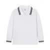 Camisa polo de manga larga para niño, uniforme escolar de algodón para niños, uniforme de preescolar con cuello para niñas, camisa base blanca, envío directo de una pieza