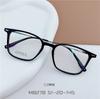 Montura de gafas ultraligera de titanio semibrillante con diseño de libro de equitación rojo para mujer, M8278