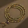 Pulseira de Sândalo Verde dos Doze Signos do Zodíaco com 108 Contas, Contas de Buda Portáteis de Sândalo Masculino, Pulseira Feminina, Especialmente Disponível em Atrações Turísticas