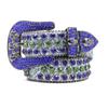 Cinturón Transfronterizo para Mujer Punk Cinturón de Diamantes Completos Hebilla de Pin de Aleación Cinturón con Sensación de Alta Gama Cinturón Decorativo de Pedrería para Hombre Cinturón para Hombre