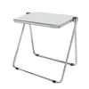 Mesa Plegable de Acrílico Transparente Escritorio Portátil para Oficina Estudio Mesa y Silla Combinación Nórdica Dormitorio Hogar Celebridad de Internet