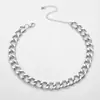 Nuevos Productos Transfronterizos Europeos y Americanos, Collar Gargantilla de Cadena Cubana Estilo Punk Exagerado, Accesorio de Ropa Versátil