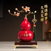 Ornamento de Cabaceira Cerâmica Esmaltada com Orquídea, Decoração de Alto Padrão Estilo Chinês Novo para Sala de Estar e Escritório, Presente de Inauguração para Líderes