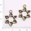 Colgante de Estrella de Aleación Bronce Antiguo Plata Antigua Estrella de Ángel Estrella Hueca Estrella de Encaje Accesorios para Joyería DIY