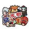 Hemu Cultural y Creativo Sichuan Chengdu Imán de Refrigerador Atracción Turística Nueva de la Ciudad Adhesivo Magnético Epoxi de Madera Venta al por Mayor DIY