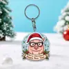 Llavero de payaso transfronterizo, llavero plano de acrílico, decoración colgante para llaves de coche y bolso, caricatura junior
