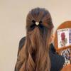 Vintage Terciopelo Amor Lazo Cuerda para el Cabello Femenino Elegante Diadema Pasador Dulce Pinza para Flequillo Pinza Lateral Accesorios para el Cabello Japoneses y Coreanos