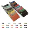 Billetera pequeña de color sólido de piel de vaca de capa superior, monedero portátil, mini ultra-delgada de cuero con cremallera, monedero para mujer, venta directa de fábrica