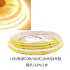 Tira de Luces Cob 110V, Placa Desnuda sin Controlador, 240 Luces, 8 de Ancho, 360 Luces, Cortable cada 10cm, Respaldo Autoadhesivo, Se enciende al recibir energía