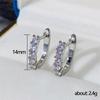 Nuevos Pendientes Sencillos Rectos de Circonita de Cao Shi Ebay, Pendientes Literarios y Frescos, Regalos para Novias y Mejores Amigas