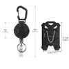 Mosquetón Negro al por Mayor Anti-Pérdida Resistente Hebilla de Fácil Extracción Cable de Acero Retráctil Colgante para Mochila de Exterior Hebilla de Fácil Extracción