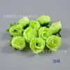 Pinza para el cabello con capullo de rosa artificial personalizado de 3 cm, Tocado de flor, Flor para la muñeca, Paquete de materiales DIY, Oso de rosa, Accesorios para plantas en maceta