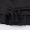 Comercio Exterior Al por Mayor Otoño Nuevo para Mujer Vestido Corto sin Mangas con Efecto Textura de Gamuza Decorativo en Capas