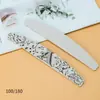 Lima de Uñas Personalizada con Estampado Retro, Tiras de Lija para Uñas Serie de Letras de Alta Definición, Limas de Placa de Goma, Doble Cara Lavable