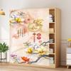 Cortina para Armário, Cortina para Porta de Guarda-Roupa, Cortina Decorativa à Prova de Poeira, Velcro sem Furo, Estante de Livros, Sapateira, Cortina de Pano Feia