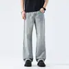 Ropa para Hombre Maple House / Primavera/Verano 2026 Nuevo Estilo Americano High Street Pantalones de Mezclilla Azules Lavados de Pierna Recta Sueltos para Hombre