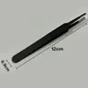 Pinzas Digitales de Acero Inoxidable Herramientas Antiestáticas Recogida de Cabello de Nido de Pájaro Pinzas Digitales Punta de Alta Precisión para Reparación de Injerto de Pestañas