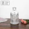 Vaso mini de vidro em relevo retrô francês estilo ins decoração de sala de estar para casa vaso pequeno de alta qualidade
