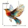 Adornos Colgantes de Pájaros de Acrílico de Colores para Decoración de Jardín Exterior y Sala de Estar, Adornos Pequeños para Escena de Fiesta Navideña