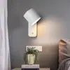Lámpara de noche para dormitorio nórdico, lámpara de pared para estudio, comedor, pasillo con interruptor, LED macaron, lámpara de pared decorativa simple