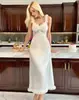 Nuevos Camisones Sexy Transfronterizos Europeos y Americanos, Ropa para el Hogar, Vestidos Largos de Encaje, Vestidos de Novia, Lencería Sexy 3487