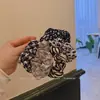 Gomas para el pelo florales estilo coreano, Gomas de tela serie color café, Diademas a cuadros, Accesorios para el pelo al por mayor