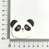 Cola Macia Desenho Animado Panda Sapatos com Furos Flor para Sapato Capa de Celular Copo de Água Isolante Cola em Creme Geladeira DIY Acessórios de Cabelo