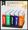 Publicidade de plástico descartável isqueiro direto logotipo personalizado atacado cinco cores metal pacote de isqueiro à prova de vento
