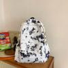 Nova Mochila Tie-Dye Ins Estilo Coreano Feminina Mochila Leve para Menina do Ensino Fundamental Mochila Leve Grande Capacidade Transfronteiriça
