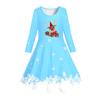 Venda por atacado direto da fábrica de roupas infantis primavera e verão, novo vestido de meninas estilo europeu e americano, vestido estampado de manga curta, vestido de saia infantil