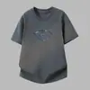 2026 Nuevo Estilo Camiseta Blanca de Algodón Puro para Hombre de Manga Corta Verano Cuello Redondo Top de Moda de Media Manga Holgada Camiseta de Algodón